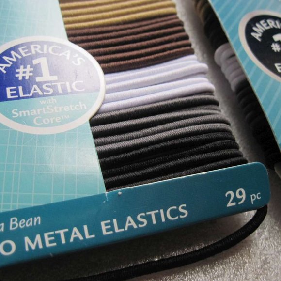 29 Goody Ouchless Java Bean Thin Skinny No Metal Elastic Hair Bands Ponytailers - Picture 1 of 6